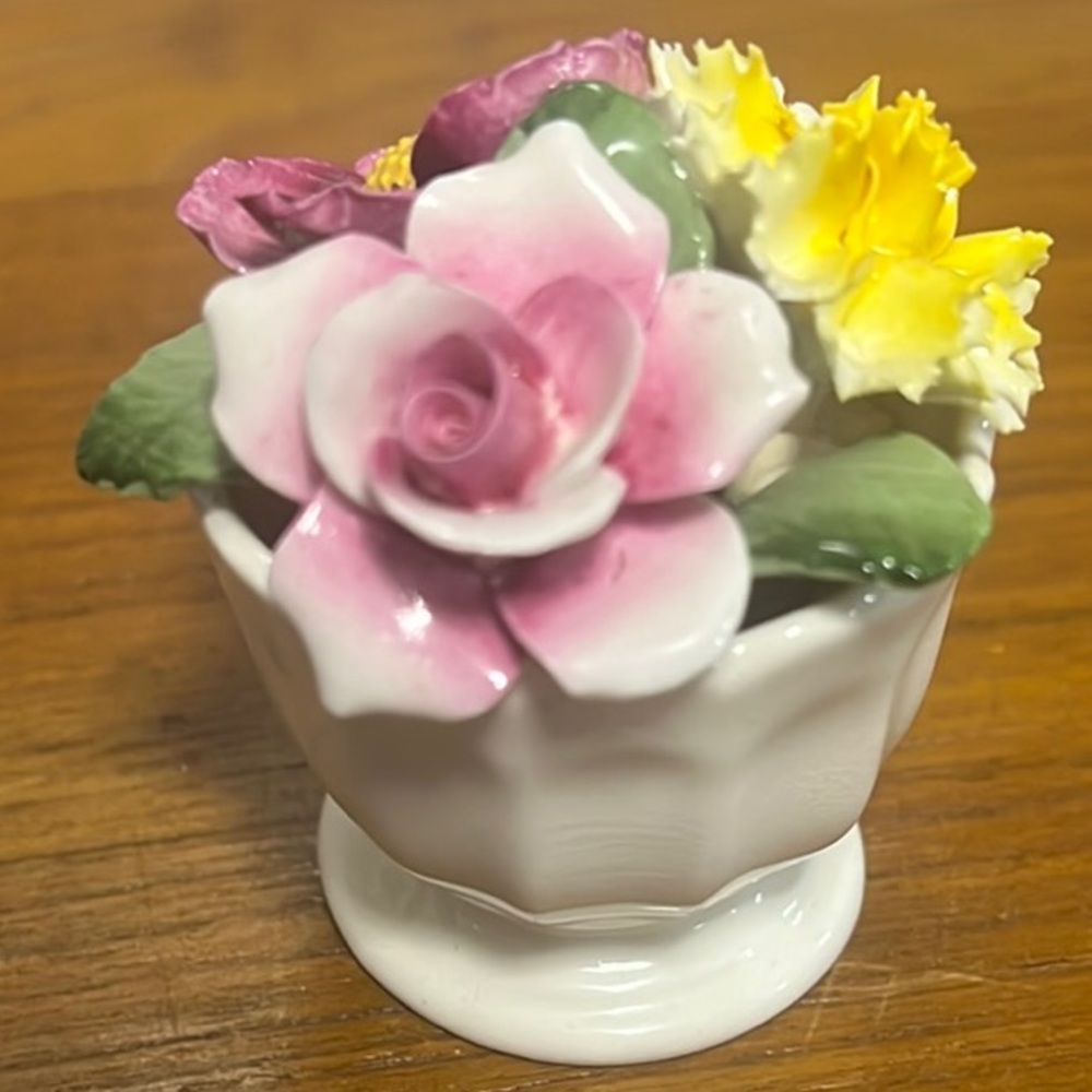 Vibrant Pink and Yellow Faux Floral Arrangement